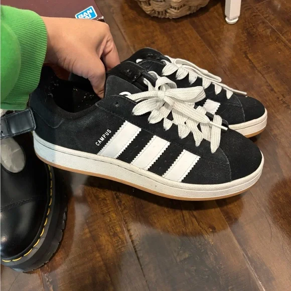 adidas | Shoes | Adidas Campus Black And White Sneakers | Poshmark